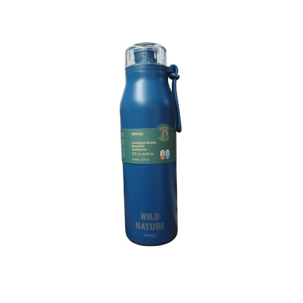 Botella camping 640ml azul
