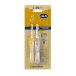 CHICCO CEPILLO PACK LILAC MUSTARD 6-36M única