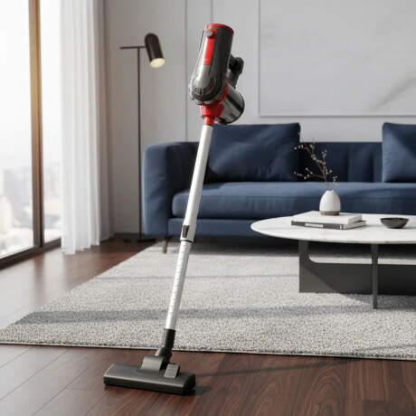 Aspiradora De Mano y Piso 2 en 1 Liviana Potente Negro/gris