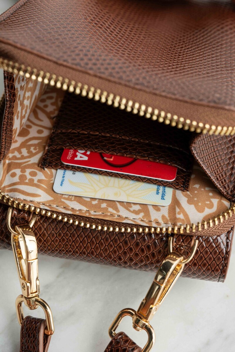 Porta Celular Combinado Marrón