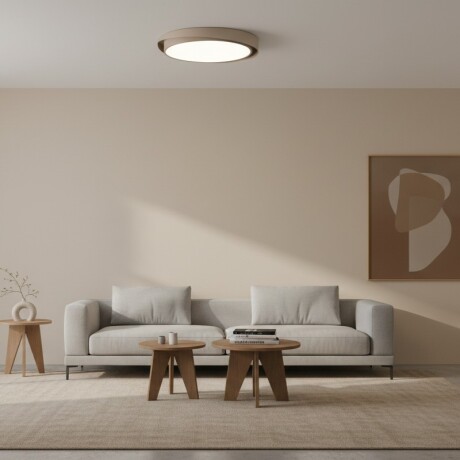 Plafón de led diseño moderno, color tostado 24W 3000K Plafón de led diseño moderno, color tostado 24W 3000K