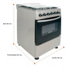 Cocina Punktal Turca Pk-1050 Etk Color Inox Con Puerta Con Visor 220v Cocina Punktal Turca Pk-1050 Etk Color Inox Con Puerta Con Visor 220v