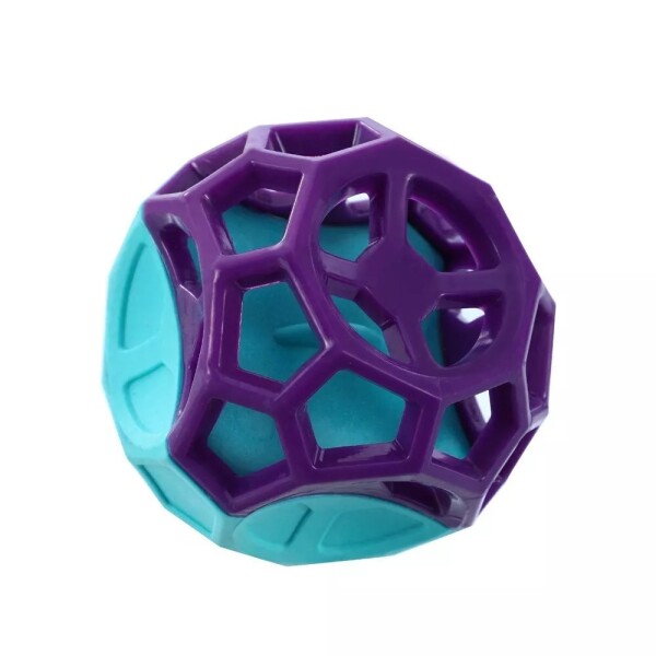 Juguete Pelota Rellenable Perro Con Sonido Resistente Morder Variante Color Violeta