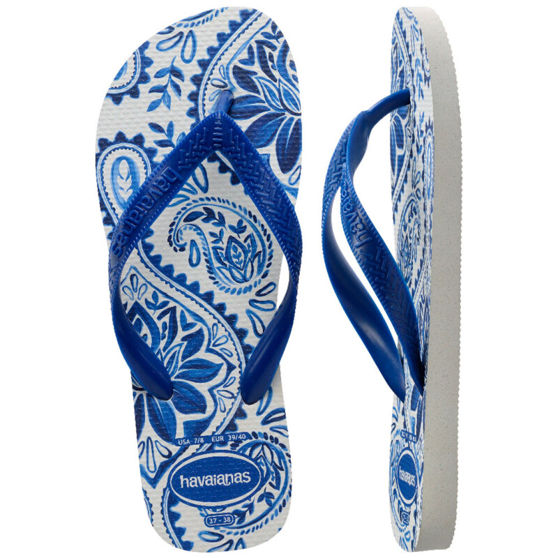 Sandalias de Mujer Havaianas Top Summer Cool Blanco - Azul