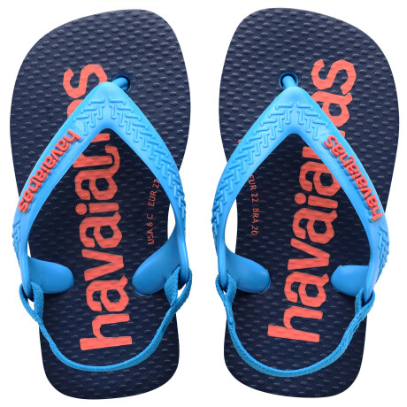 Sandalias Infantiles Havaianas Baby Logomania Turquesa