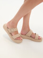 Sandalia Rutand Beige Claro