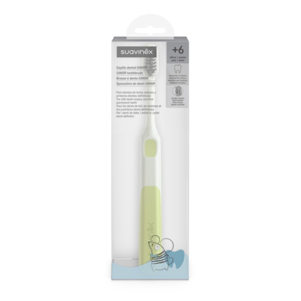 Cepillo De Dientes Suavinex Junior +6 Años Verde 