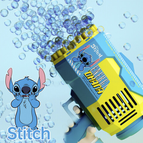 Burbujero Stitch Con Batería y Cargador 24 cm U