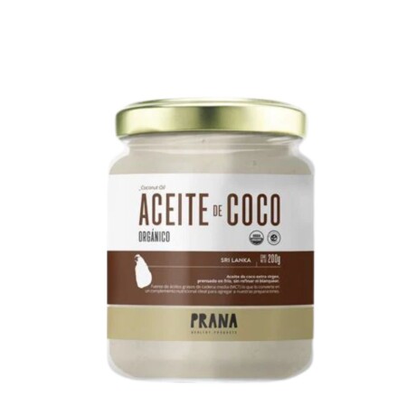 Aceite de Coco Orgánico 200ml Prana Aceite de Coco Orgánico 200ml Prana