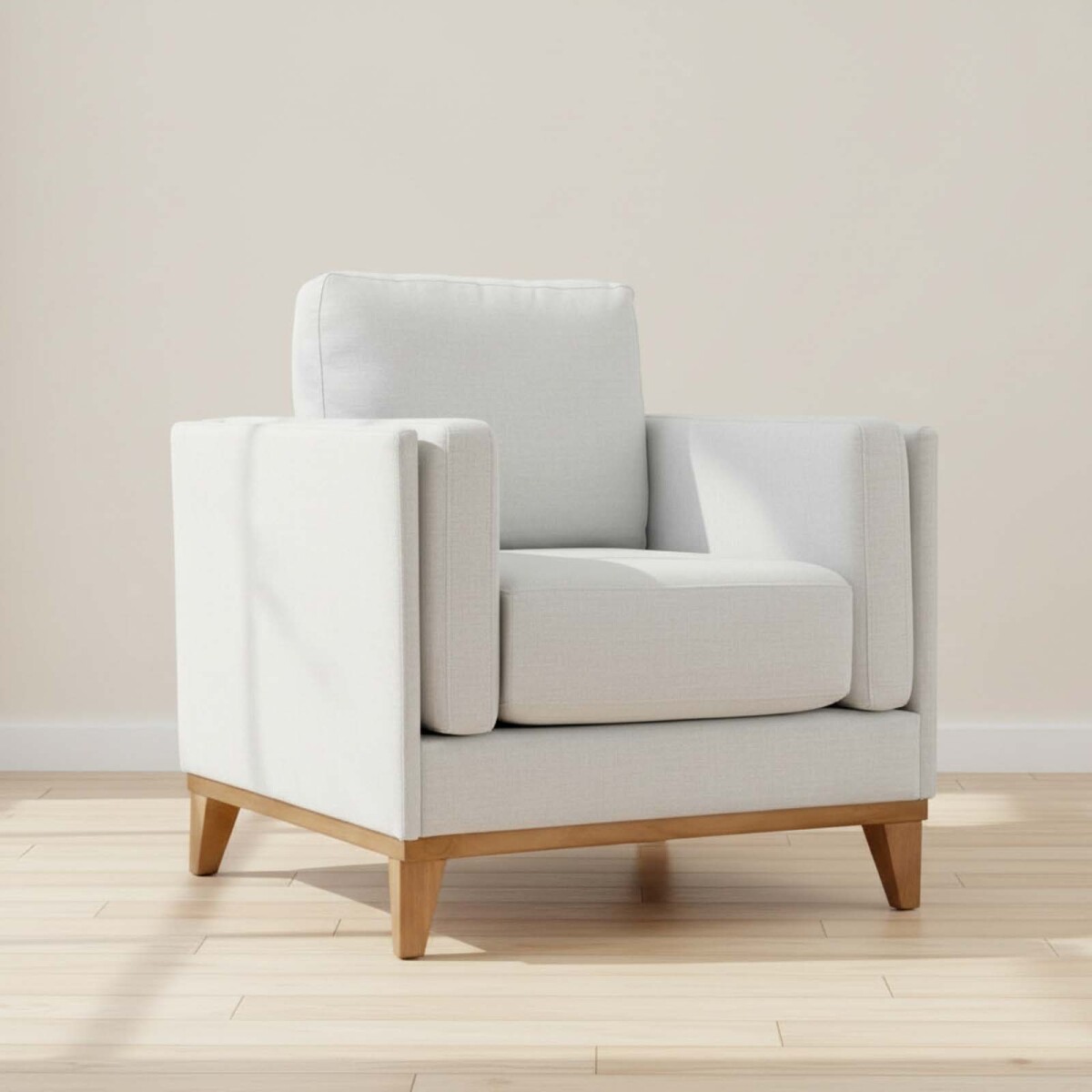 BUTACA - TELA-Y-MADERA GRIS LUXOR PREMIUM 