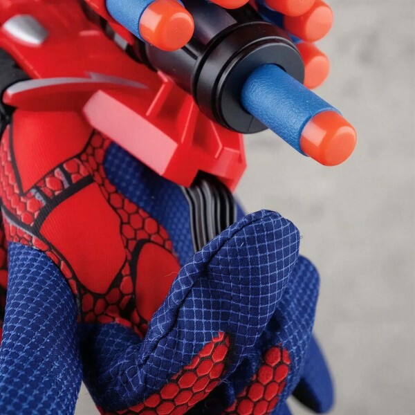 Juguete Lanzadardos Guante Spiderman 10 Dardos Infantil Color Azul