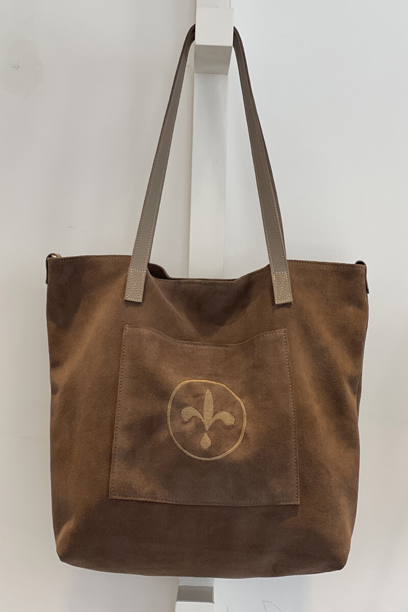 Bolso flor Visón