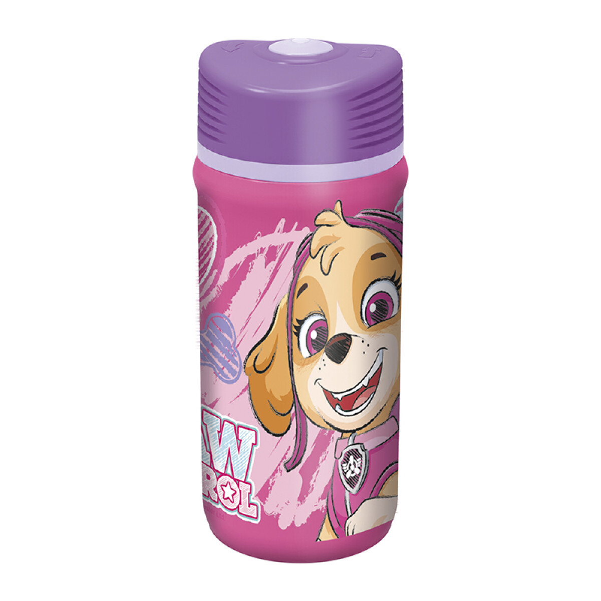 Botella Plástica Paw Patrol Twister 390 ml - SKYE Fucsia 