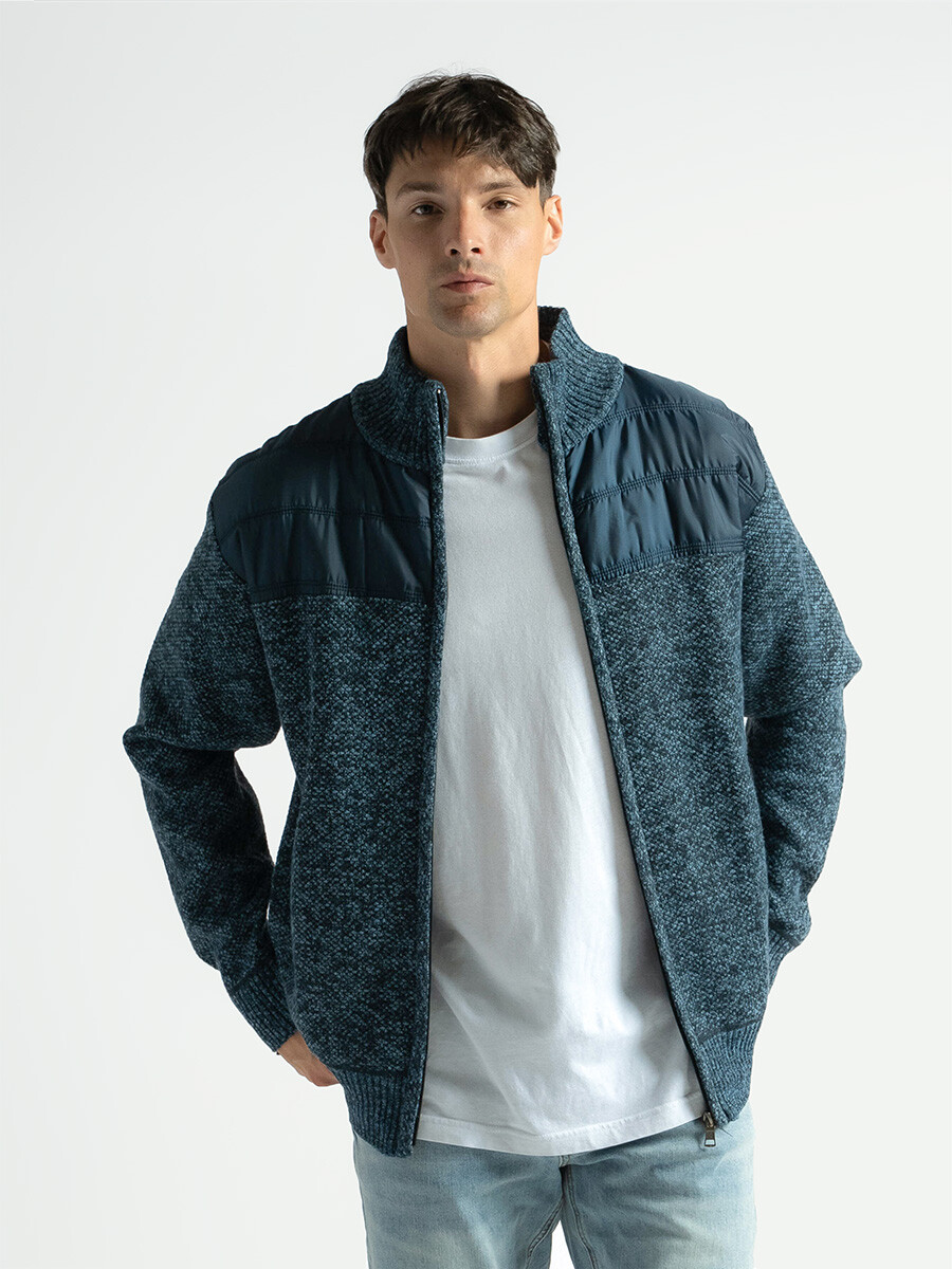 Campera de Punto ZJ22-7 - Azul 
