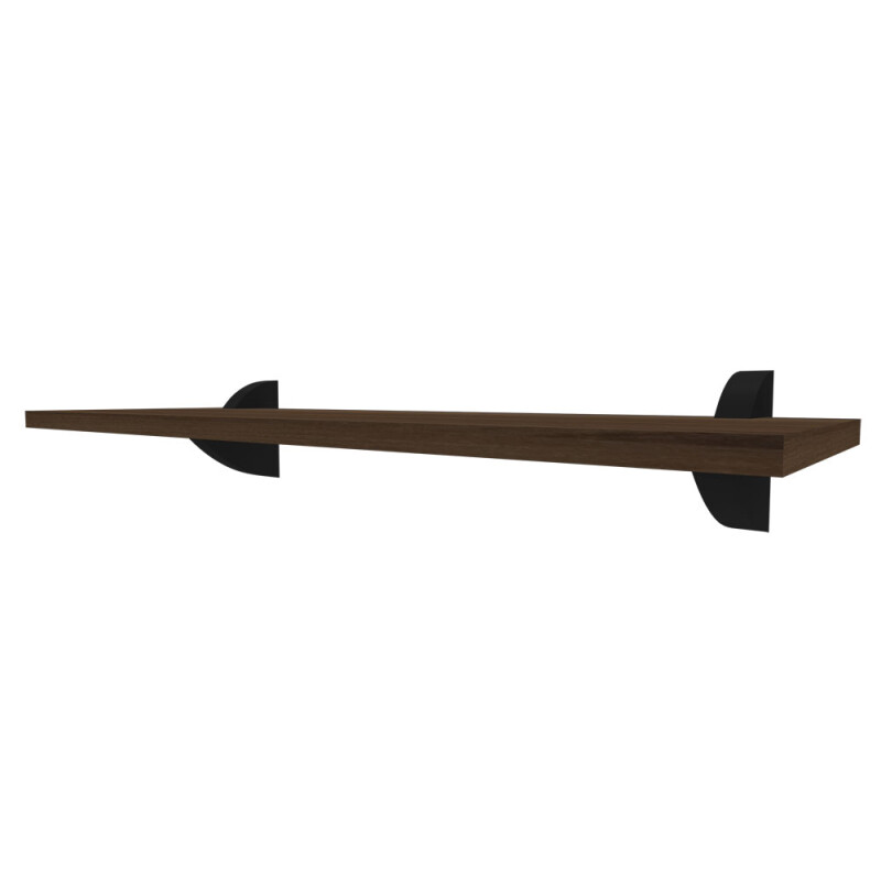CLIP-2560 Estante Organizador Madera Repisa Decorativa 25x60cm - Negro
