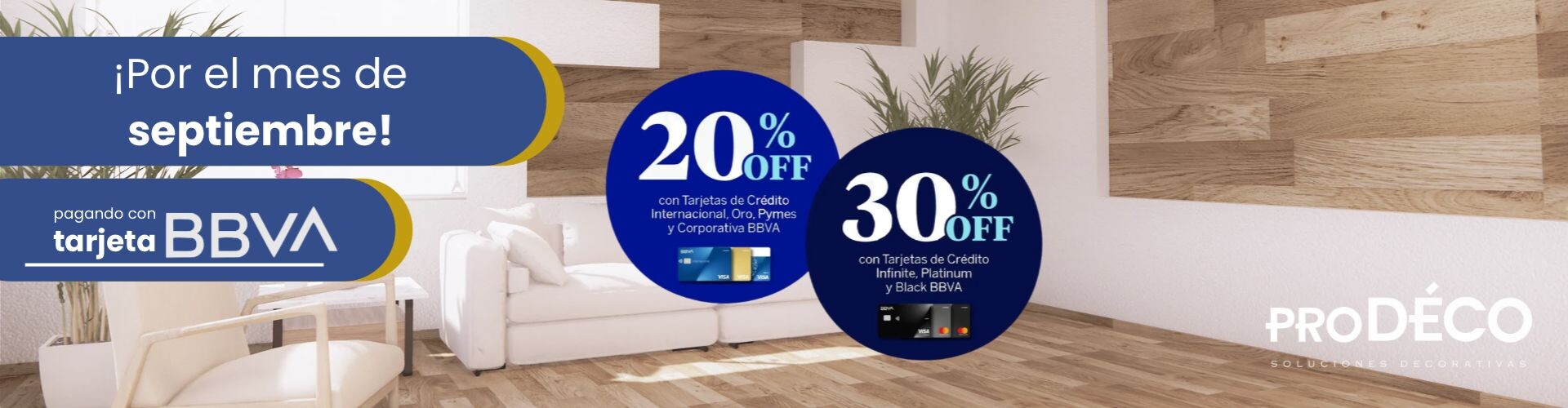 Descuento BBVA 20% off y 30$ off