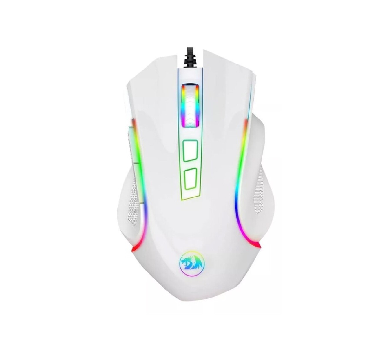 Mouse Gamer Redragon Griffin M607 RGB Blanco 