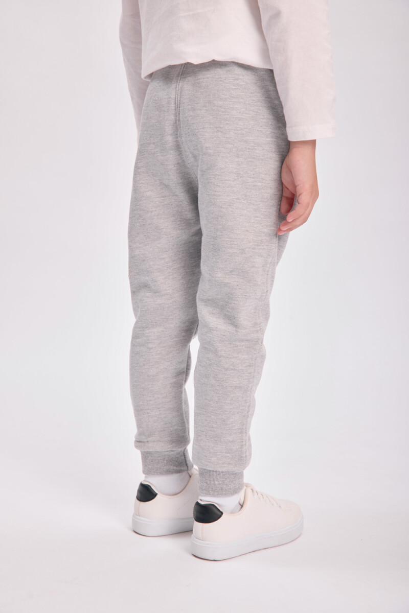 Pantalón deportivo jogger Gris Melange