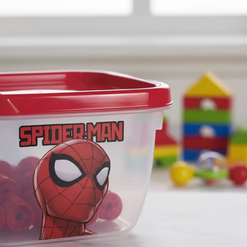 Set x3 tupper diseños spiderman