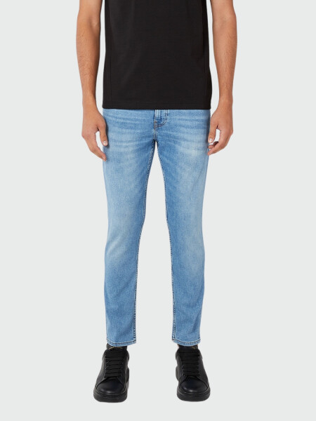 BOSS - Jeans slim fit en denim elastizado, DELANO Azul