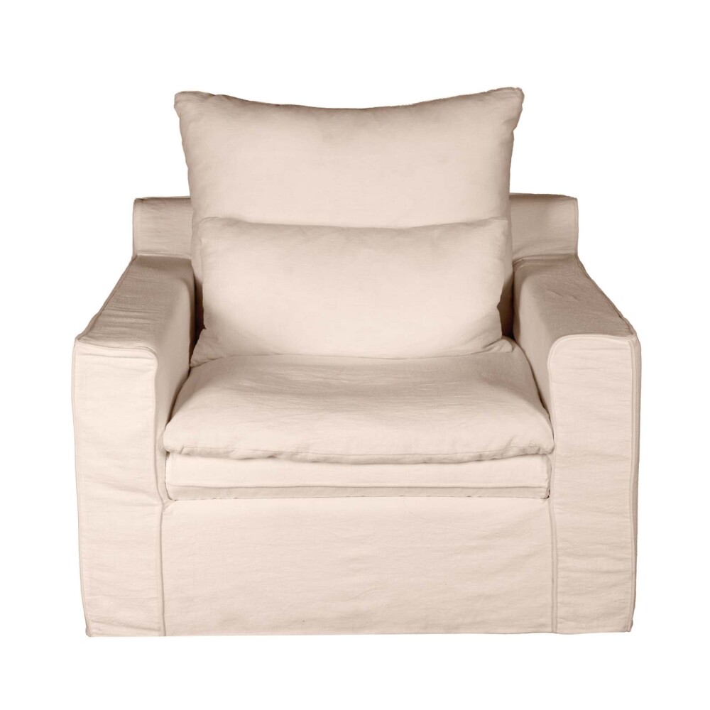 SOFÁ 1 CUERPO TELA NATURAL-BEIGE POSITANO BEIGE