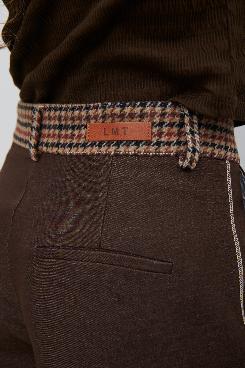 PANTALON GLEN MARRON