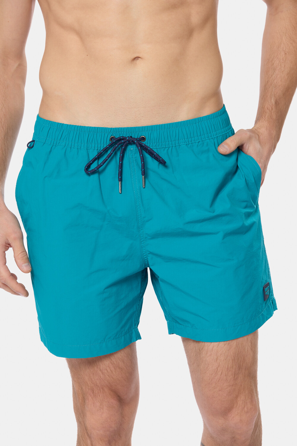 SHORT DE BAÑO LISO Verde Claro