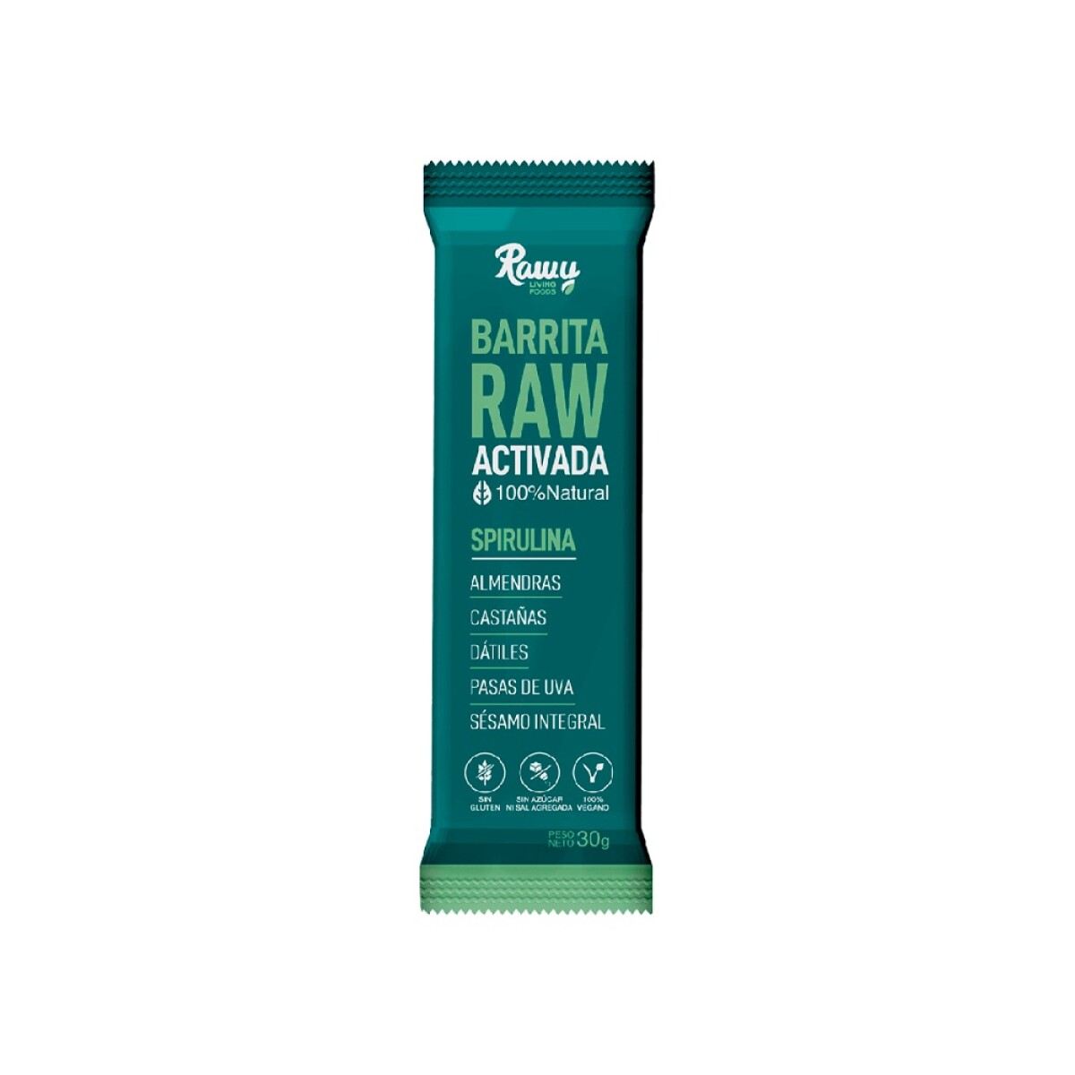 Barrita De Spirulina Rawy 30g 