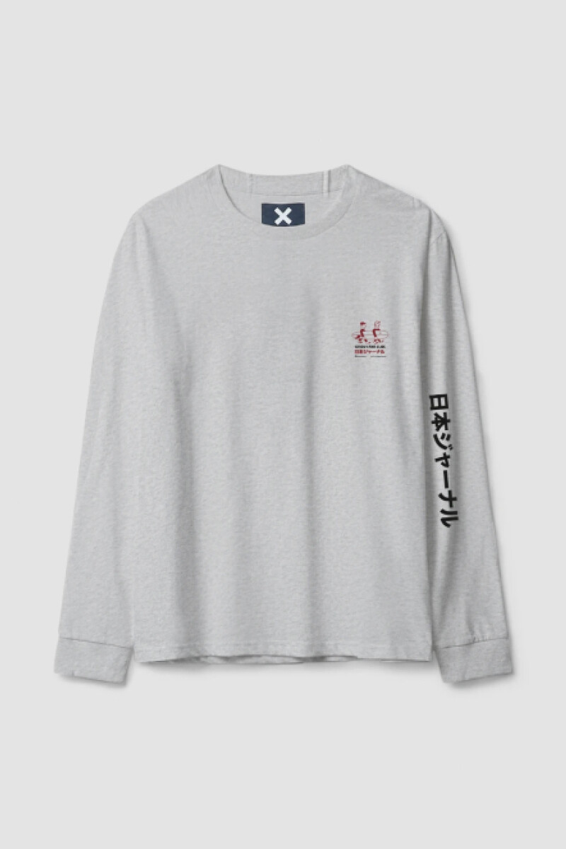 Camiseta Blue Banana - Coast Manga Larga Gris