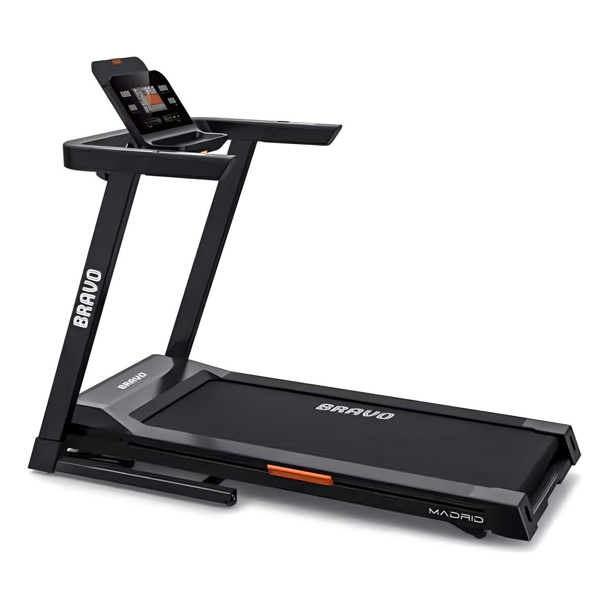 Caminador Bravo Madrid 2.0hp 3hpp Elevacion Electrica 16km/h Color Negro 