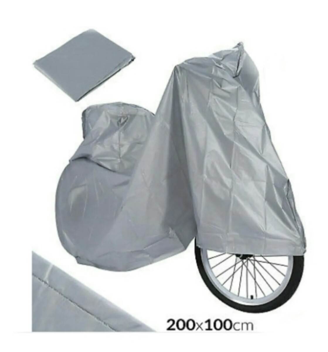 Cubre Moto y Bicicleta Impermeable Medidas 200 X 100 Mts 
