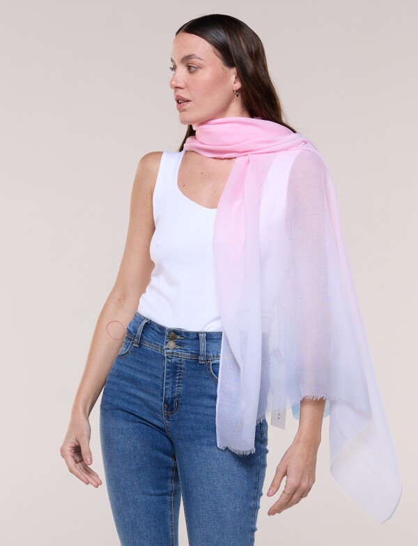 Pashmina Degradé ROSA/MULTI