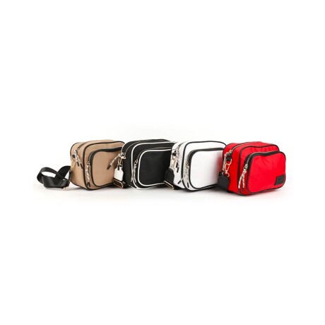 Bandolera Canva Tokio en nylon Rojo