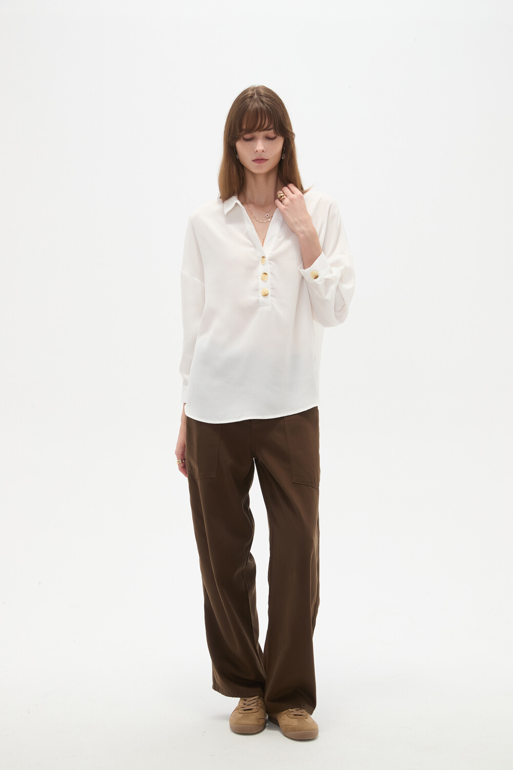 Blusa Kansas Marfil / Off White