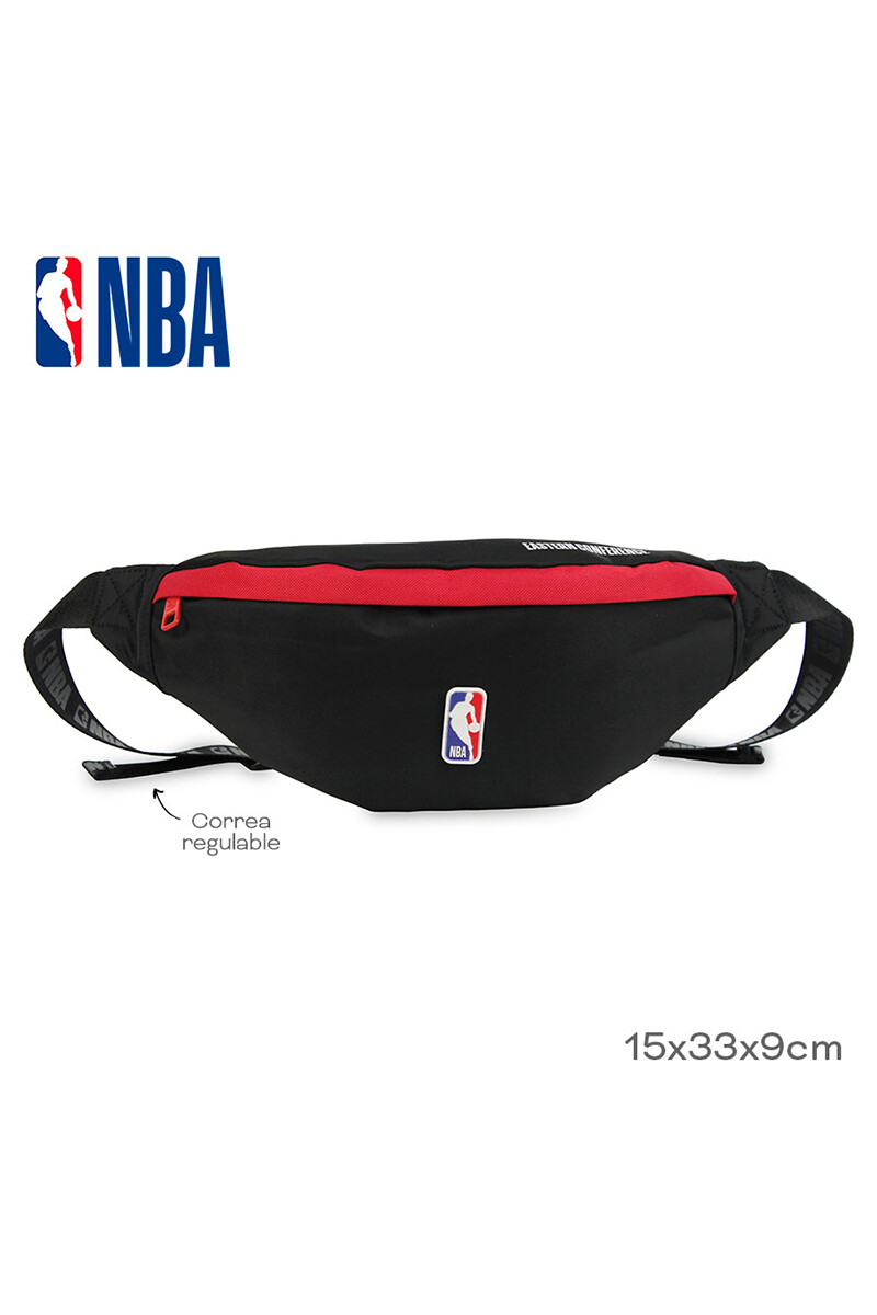 Riñonera nylon doble cierre Miami Heat - NBA Negro
