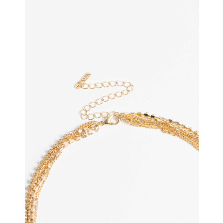 Collares Largos Strass Dorado
