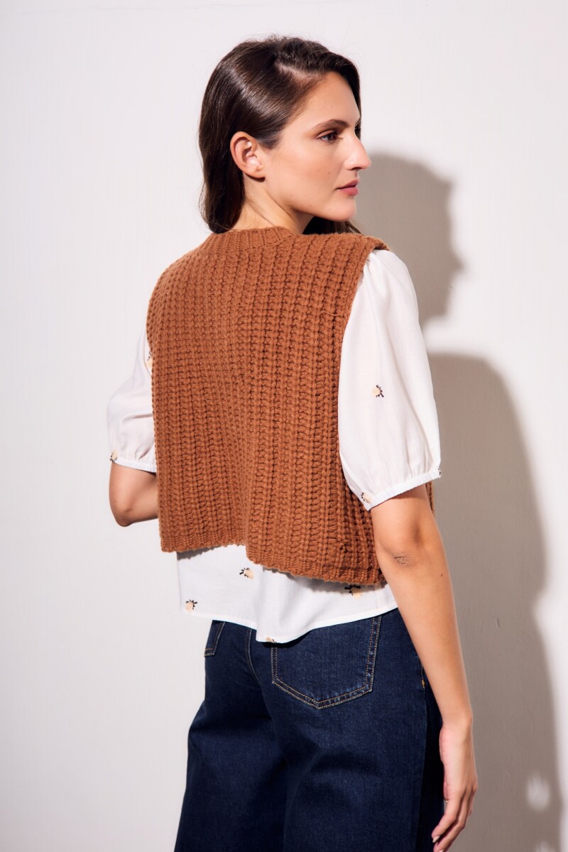 Chaleco Lana Chocolate