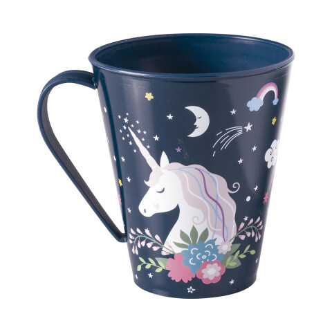Taza Plástica 360 ml Unicornio