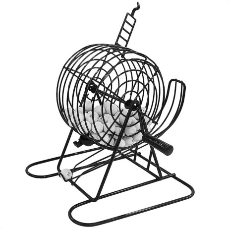 Juego De Mesa Familiar Bingo Con Bolillero De Metal 1