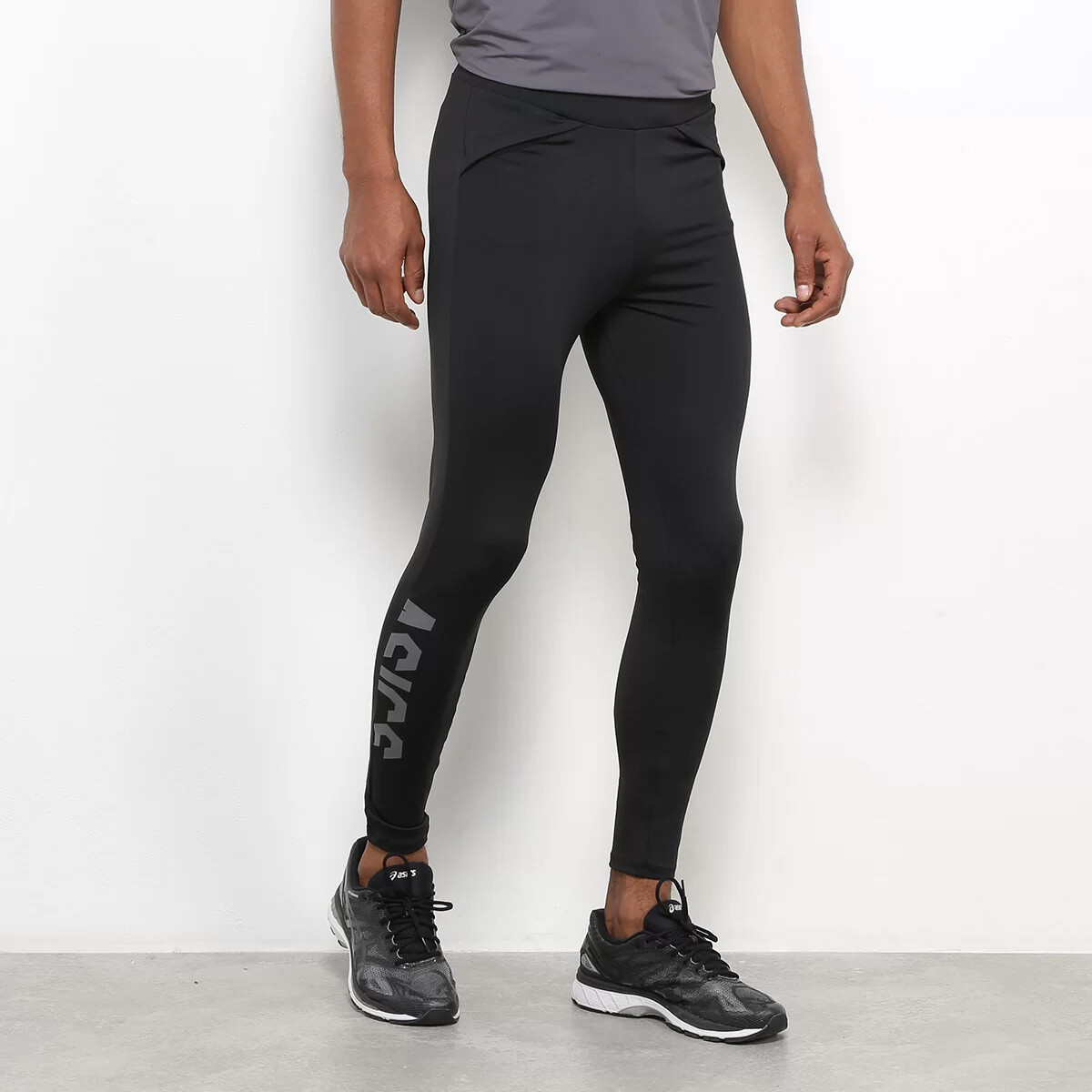 Calzas deportivas elásticas para hombre entrenamiento fitness pantalones  largos bolsa abultada Johns largos