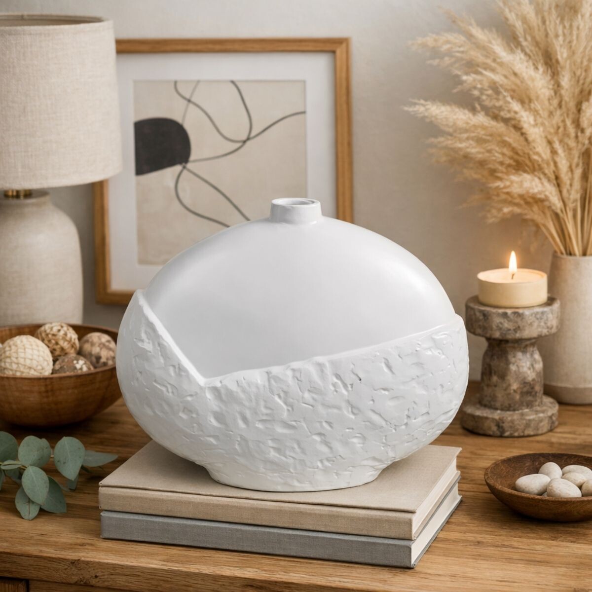 DECORACION CLAY Blanco Small 