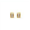 Caravanas Midi - Oro bajo - Piedra zirconia- CA8289 conpiedra