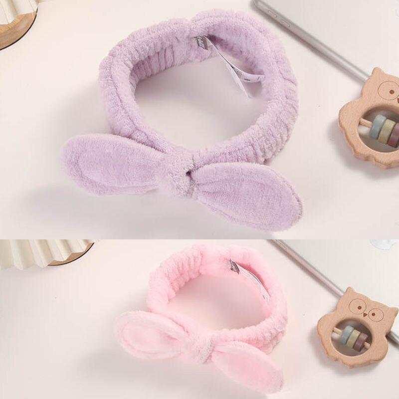 Vincha Para Maquillaje Con Lazo - Rosa/celeste/lila Vincha Para Maquillaje Con Lazo - Rosa/celeste/lila