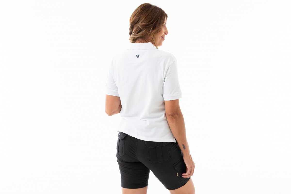 REMERA PIQUE POLO MUJER 1802 Blanco
