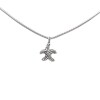 Dije Colgante Estrella de Mar-Plata 925 quemada inflada-Sin Piedra-CP3360 Sinpiedra