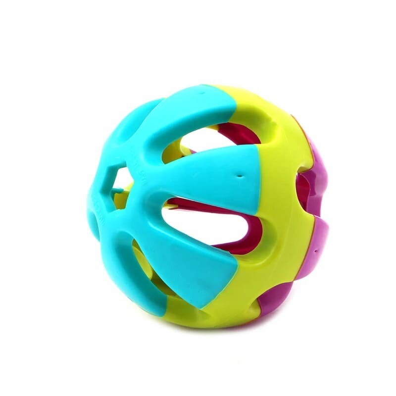 PELOTA TRICOLOR CON CASCABEL PARA PERROS PELOTA TRICOLOR CON CASCABEL PARA PERROS