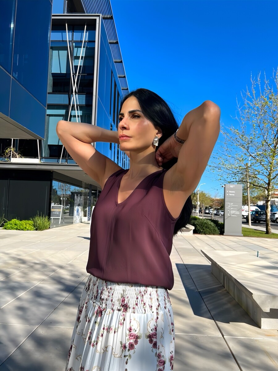 Musculosa Merces - Bordeaux oscuro 