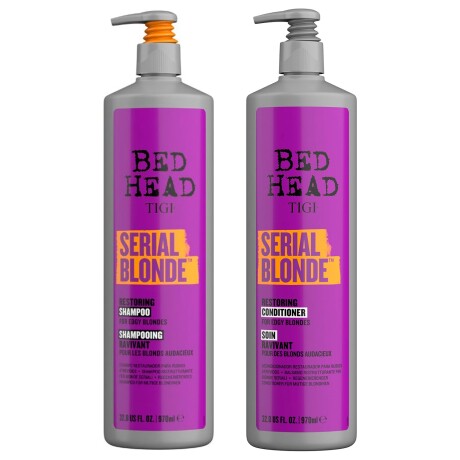 Combo Shampoo y Acondicionador para Cabello Rubio Tigi Bed Head Serial Blonde 970ml c/u Combo Shampoo y Acondicionador para Cabello Rubio Tigi Bed Head Serial Blonde 970ml c/u