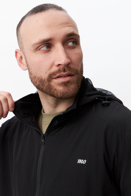 Campera fina Fitness Negra