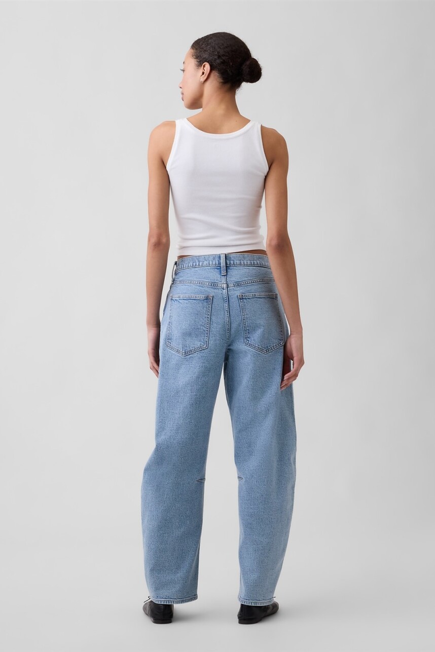 Jean Barrel Mujer Light Wash